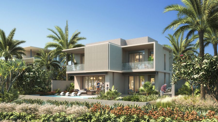 Villa exterior render, Jebel Ali Village
